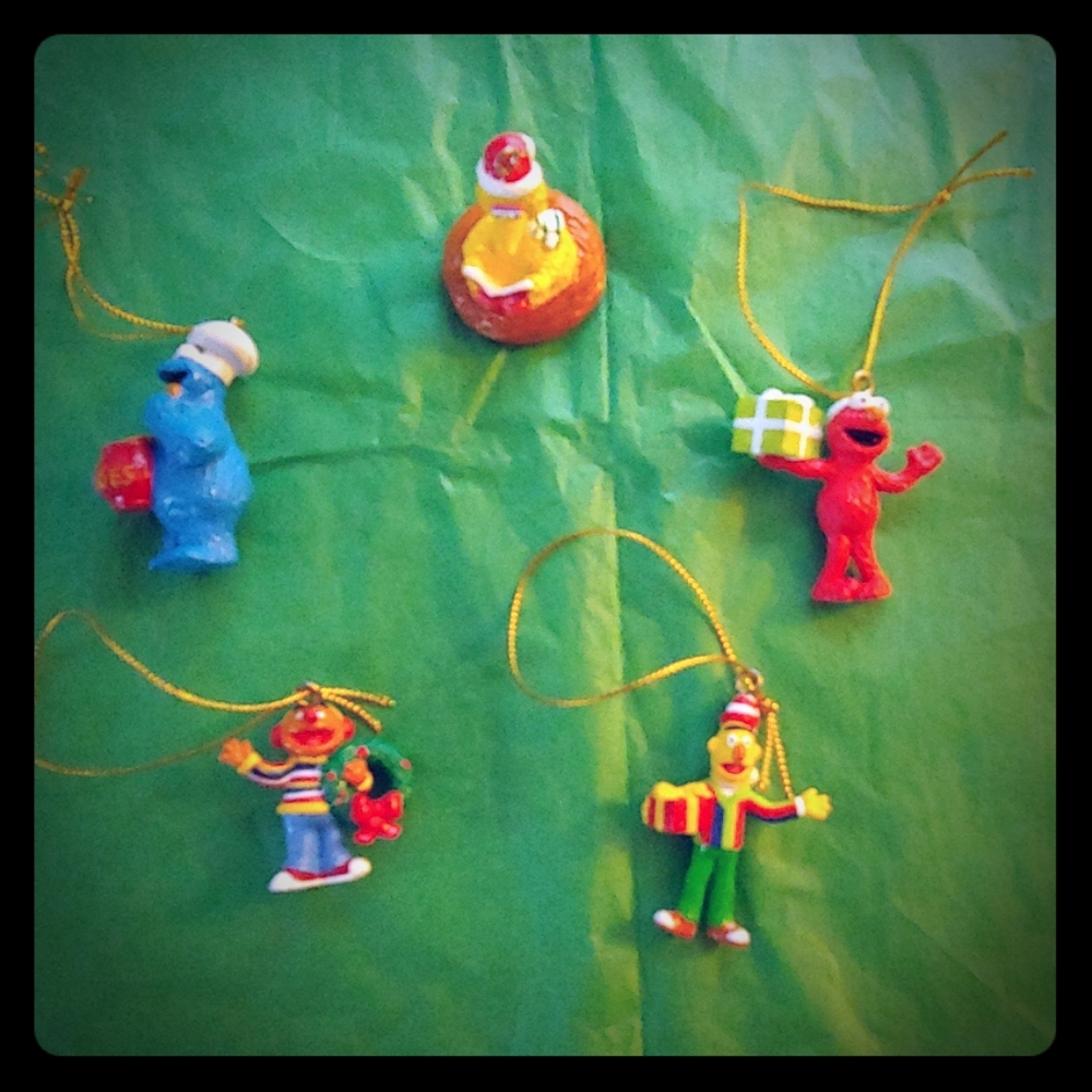 Sesame Street 2004 Christmas ornaments